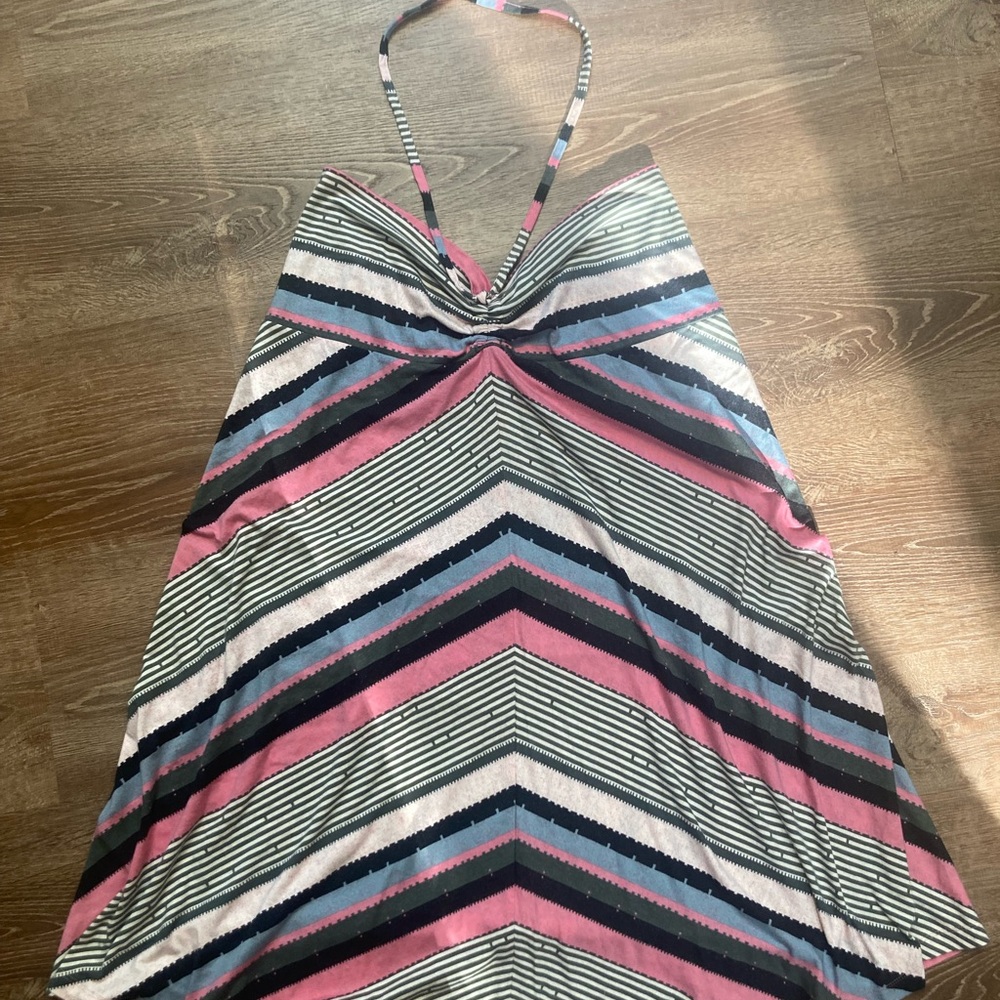 Womens Patagonia Kamala Pink Stripe Jersey Midi Skirt XL - wear two ways! - Picture 3 of 4